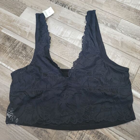 aerie Other - New Aerie black lace bralette size Large